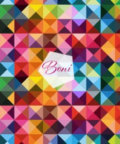 GEOMETRİK DESEN BASKI KUMAŞ BN 6002
